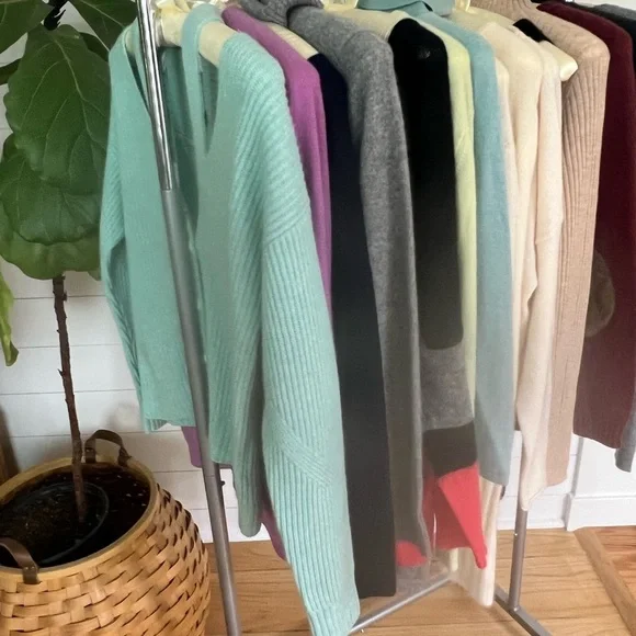 Naadam 100% Cashmere Cut-Out Cardigan | XS (fits like Small) | New With Tags - Picture 4 of 6